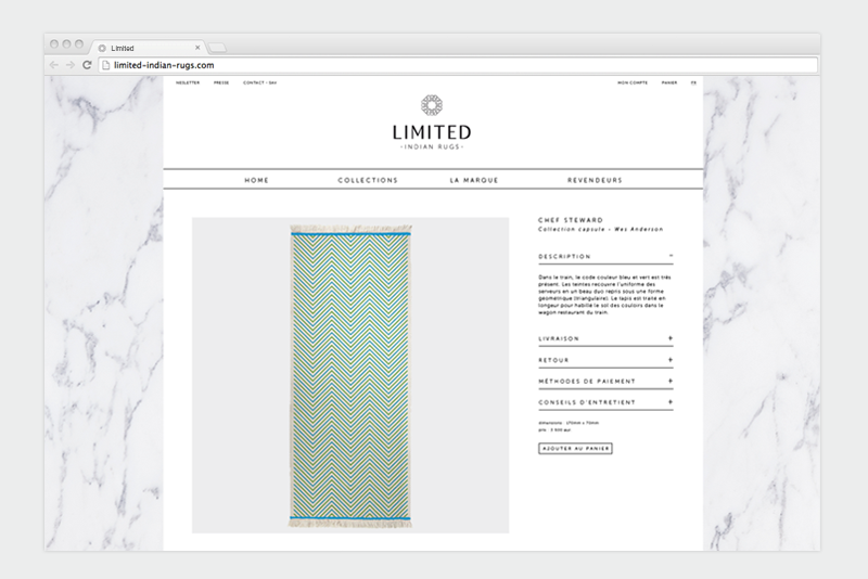 Limited - INDIAN RUGS - Site Web - © Olivia Verlut
